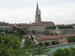 Kirchenfeldbr�cke Panorama 02 mit Berner M�nster