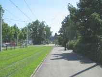 Muttenz: Kamin in Sicht vom Schlachtfeld
                        St. Jakob aus