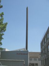 Schweizerhalle: Fabrikstrasse, Giftfirma
                        Sun Chemical, Kamin