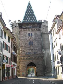 Das Spalentor von der
                                Spalenvorstadt aus gesehen