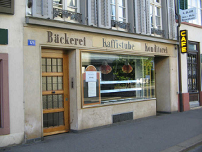 Basel: Die "Kafistube" an der
                      Spalenvorstadt