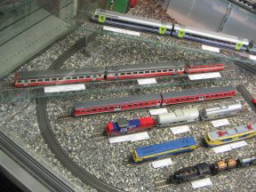Basel, Spalenberg, Gesch�ft f�r
                      Spielzeugeisenbahnen Bercher, Modelleisenbahnen