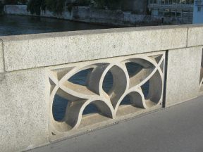 Basel, Mittlere Br�cke, Gel�ndermotiv