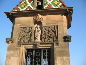 Basel, Mittlere Br�cke, K�ppelijoch, Relief