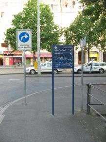 Heuwaage, Munimattbr�cke, Touristenwegweiser