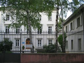 Basel, Sankt-Alban-Vorstadt 25, das
                        Gesundheitsdepartement des Kantons Basel-Stadt,
                        mit Hausnummer und Schild