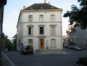 Basel, Sankt-Alban-Vorstadt, Brunnen an der
                        Kreuzung mit dem M�hlenberg