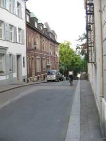 Basel, M�hlenberg mit Steigung, Sicht von
                        oben