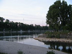 Basel, Birskpfli, Mndung des Flusses Birs
                      in den Rhein