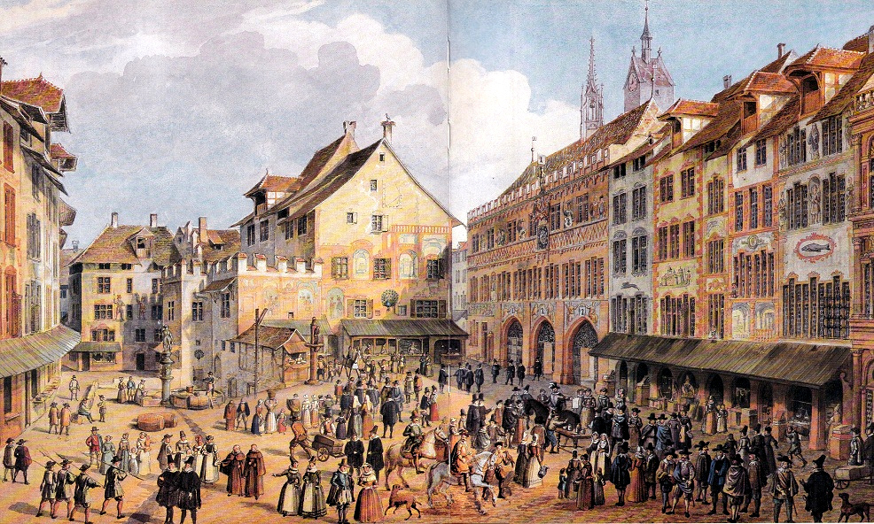 Basel Zentrum: Der Marktplatz, 1651
