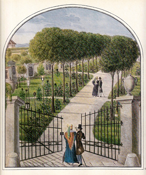 Basel-S�d: Friedhof
                        Gottesacker St. Elisabethen 1836