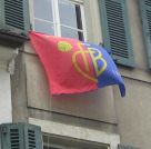 FCB-Terror 002: FCB-Fahne am
                        Herrengrabenweg 01