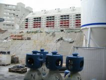 FCB-Terror 029: Stadionbaustelle an der
                        Birsstrasse