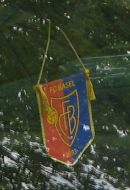 FCB-Terror 034: FCB-Wimpel in Auto 03