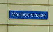 Chemie-Terror 44: Strassenschild
                        Maulbeerstrasse