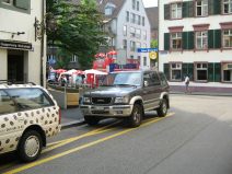 Gel�ndewagen-Terror, Ochsengasse, von vorn,
                        BS-Nummer