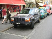 Gel�ndewagen-Terror, Untere Rheingasse, von
                        vorn, BL-Nummer