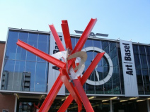 Kulturterror ART 02, Stahlplastik auf dem
                        Messeplatz