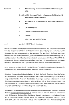 Basler Staatsanwaltschaft sch�tzt Hetze,
                        Rufsch�digung und Internetkriminalit�t gegen
                        meine Person, Beschluss vom 14.1.2008 (02)