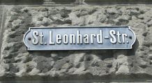 St. Gallen: Strassenschild
                        St-Leonhard-Strasse