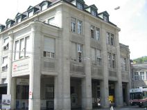 St. Gallen: Bahnhof der Appenzellerbahn
                        nach Herisau, unterer Teil