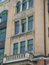 St. Gallen: Davidstrasse, Ziegelb�rohaus,
                        Mittelerker 02, mittlerer Teil