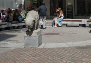 St. Gallen: B�renplatz mit B�renskulptur