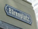 St. Gallen: Strassenschild B�renplatz