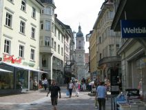 St. Gallen: Marktgasse, Sicht in Richtung
                        Klosterkirche