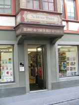 St. Gallen: Webergasse, Erker mit
                        Hauseingang