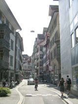 St. Gallen: Schmiedgasse 15, Blick zur�ck