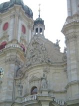 St. Gallen: Klosterkirche, Kirchenfassade
                        Detail 01