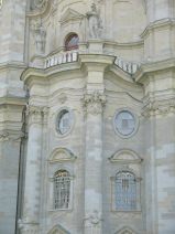 St. Gallen: Klosterkirche, Kirchenfassade
                        Detail 02