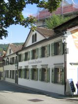 St. Gallen: Zeughausgasse, Restaurant
                        Zeughaus, Nahaufnahme