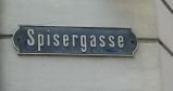 St. Gallen: Strassenschild Spisergasse