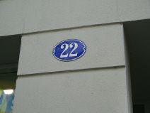 St. Gallen: Haus mit Holzerker,
                          Hausnummer Spisergasse 22