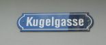 St. Gallen: Strassenschild Kugelgasse