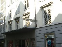 St. Gallen: Strassenschild Goliathgasse