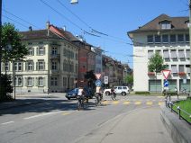 Winterthur: R�merstrasse, Sicht auf die
                        Strasse "Obertor"