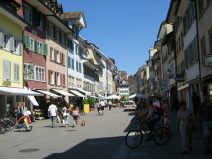 Winterthur: Obergasse, Strassenbild mit
                        H�userzeilen