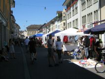 Winterthur: Steinberggasse,
                        Flohmarktst�nde