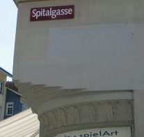 Winterthur: Strassenschild Spitalgasse