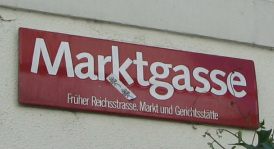 Winterthur: Strassenschild Marktgasse
                        (ausf�hrlich)