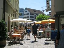 Winterthur: Bosshardeng�sschen, Sicht auf
                        den Neumarkt