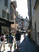 Zurich: Niederdorfstrasse (Downtown
                        Street)