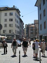 Zurich: Niederdorfstrasse (Downtown
                        Street)