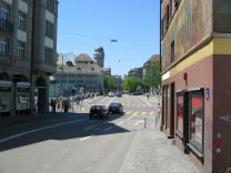 Zurich M�hlegasse ("Miller's
                        Alley"), sight of Rudolf Brun Bridge