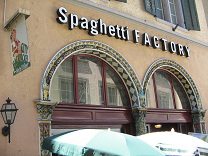 Zurich: Niederdorfstrasse (Downtown
                        Street), spaghetti factory