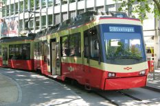 Zurich, Stadelhoferplatz (Stadelhofen
                        Square), Forch train for Esslingen