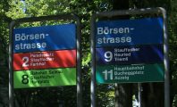 Z�rich Bahnhofstrasse, Tramstation
                        "B�rsenstrasse"
